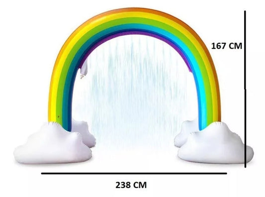 Arco Iris Nubes Inflable Rociador  310